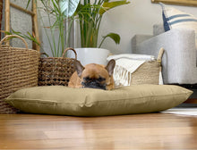 Load image into Gallery viewer, NaturoPet Natural Pet Bed - Natural Virgin Wool &amp; Organic Cotton Covers